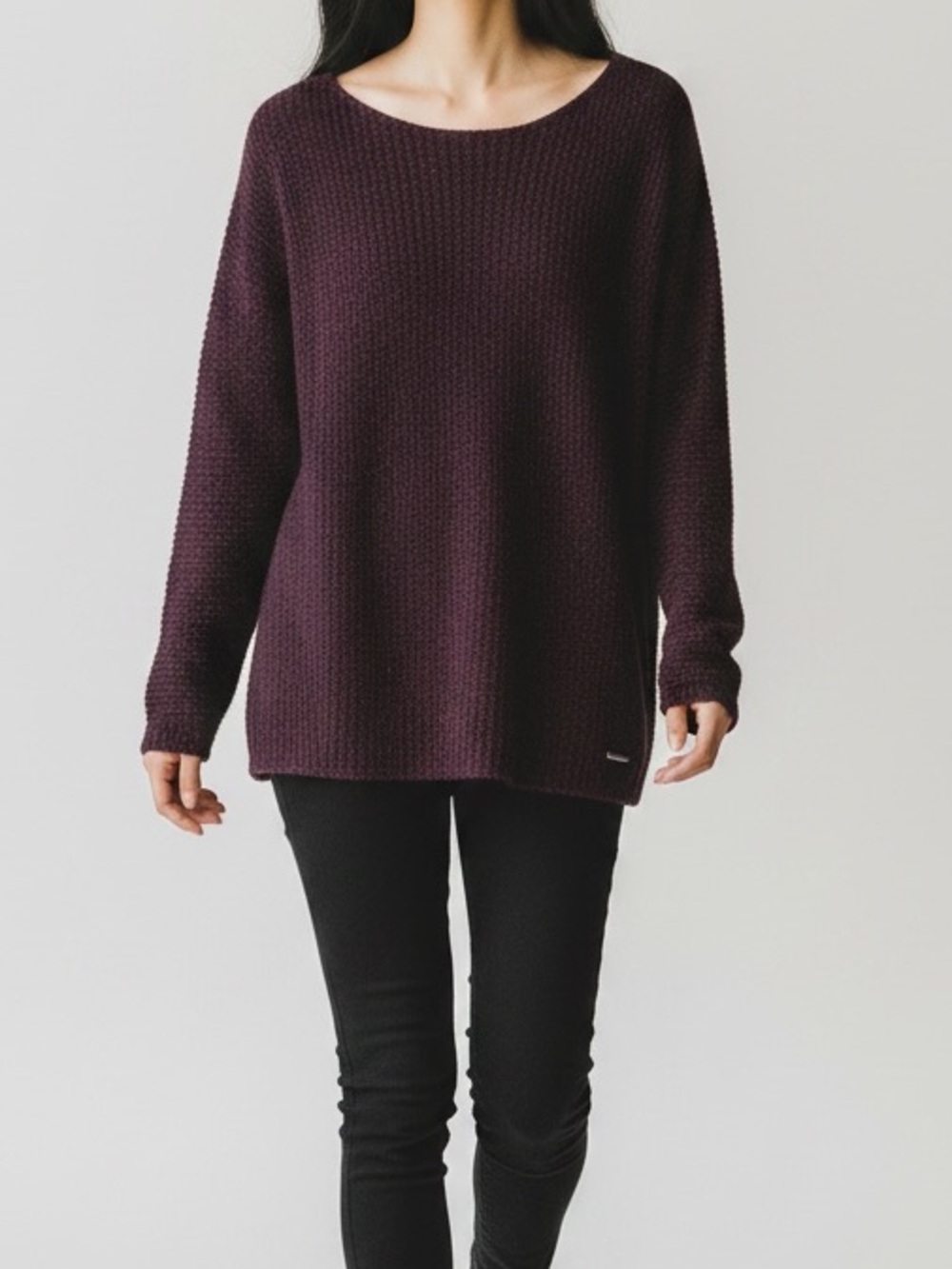 Abercrombie & Fitch Women's Crewneck Sweater - Dark Brown | Plum